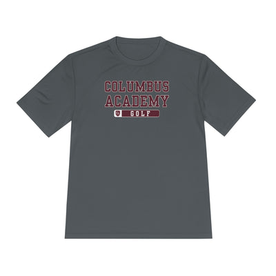 Adult Unisex Columbus Academy Golf Graphic Sport-Tek Competitor Performance Tee