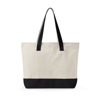 New Albany Classic Maroon Soccer Logo Graphic Zippered Canvas Tote