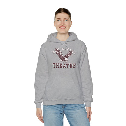 Adult Unisex Flying Theatre Eagle Graphic Hoodie