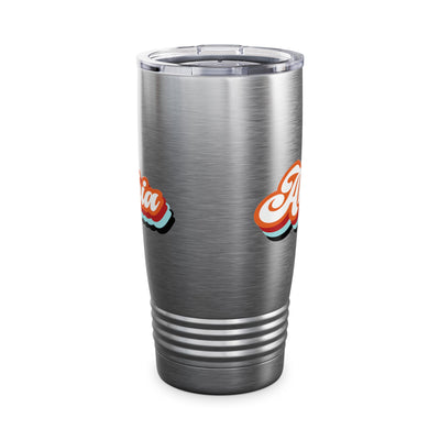 Retro Graphic Ringneck Insulated Travel Tumbler - Akhia