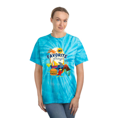 Adult Unisex My Favorite Things Graphic Tie-Dye Tee