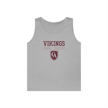 Adult Unisex Columbus Academy Vikings Field Hockey Graphic Gildan Heavy Blend Cotton Tank