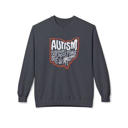 Adult Unisex Autism See The Amazing Graphic Soft Style Sweatshirt