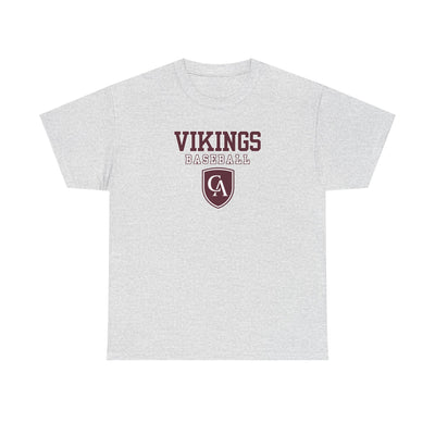 Adult Unisex Columbus Academy Vikings Baseball Graphic Short Sleeve Gildan Heavy Tee