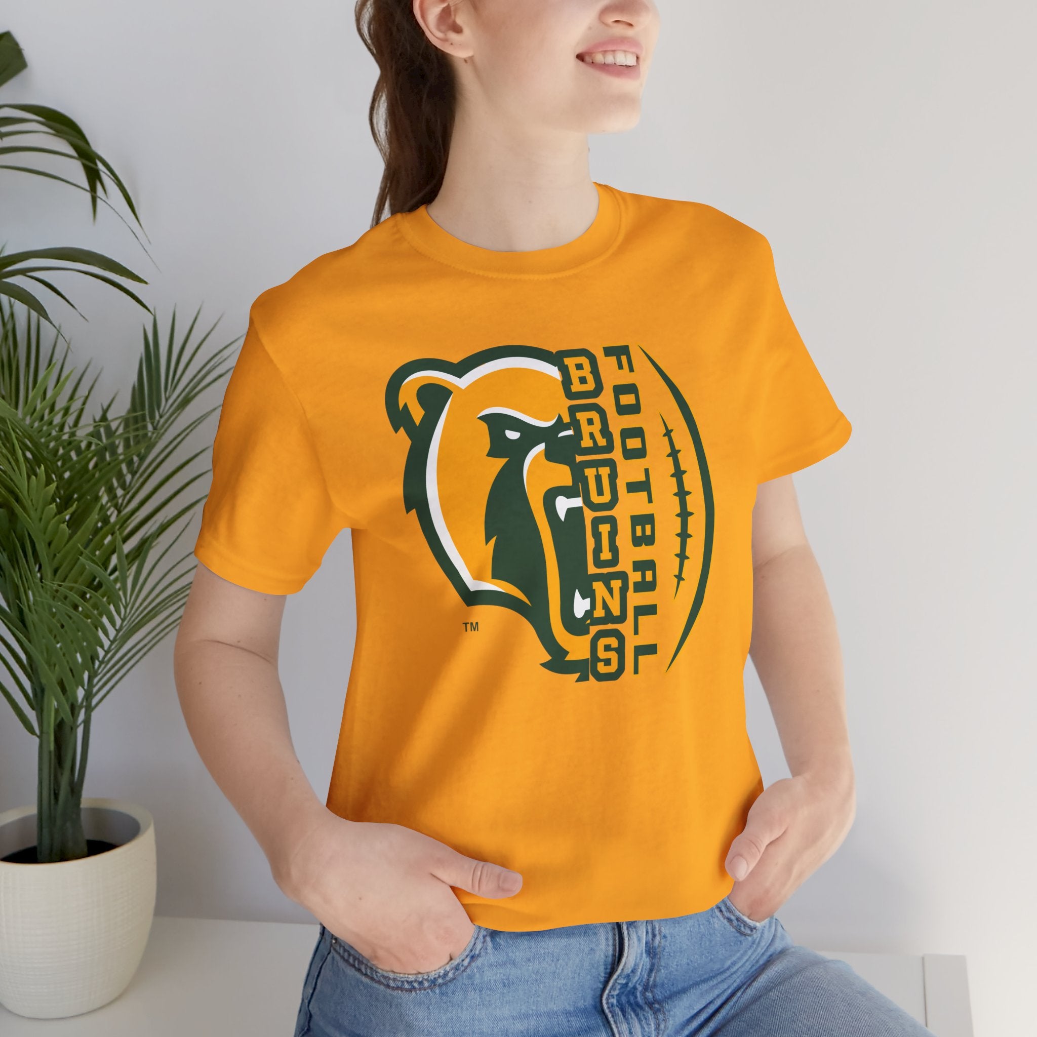 Adult Unisex Epic Bruin Football Graphic Short Sleeve Soft Tee