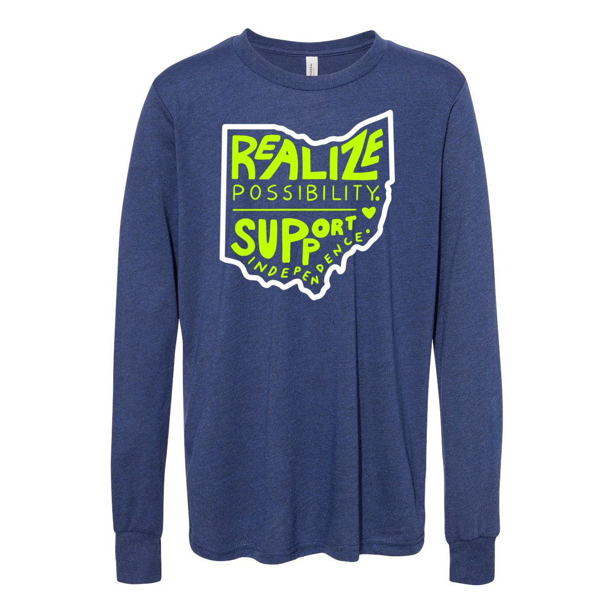 Youth "Realize Possibility Support Independence" Bridgeway Graphic Long Sleeve