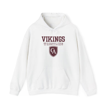 Adult Unisex Columbus Academy Vikings Wrestling Graphic Gildan Heavy Blend Hoodie