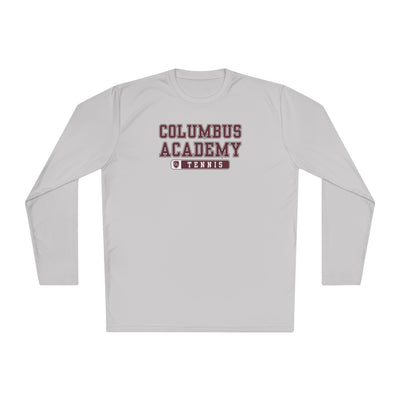 Adult Unisex Columbus Academy Tennis Graphic Sport-Tek Competitor Performance Long Sleeve Tee
