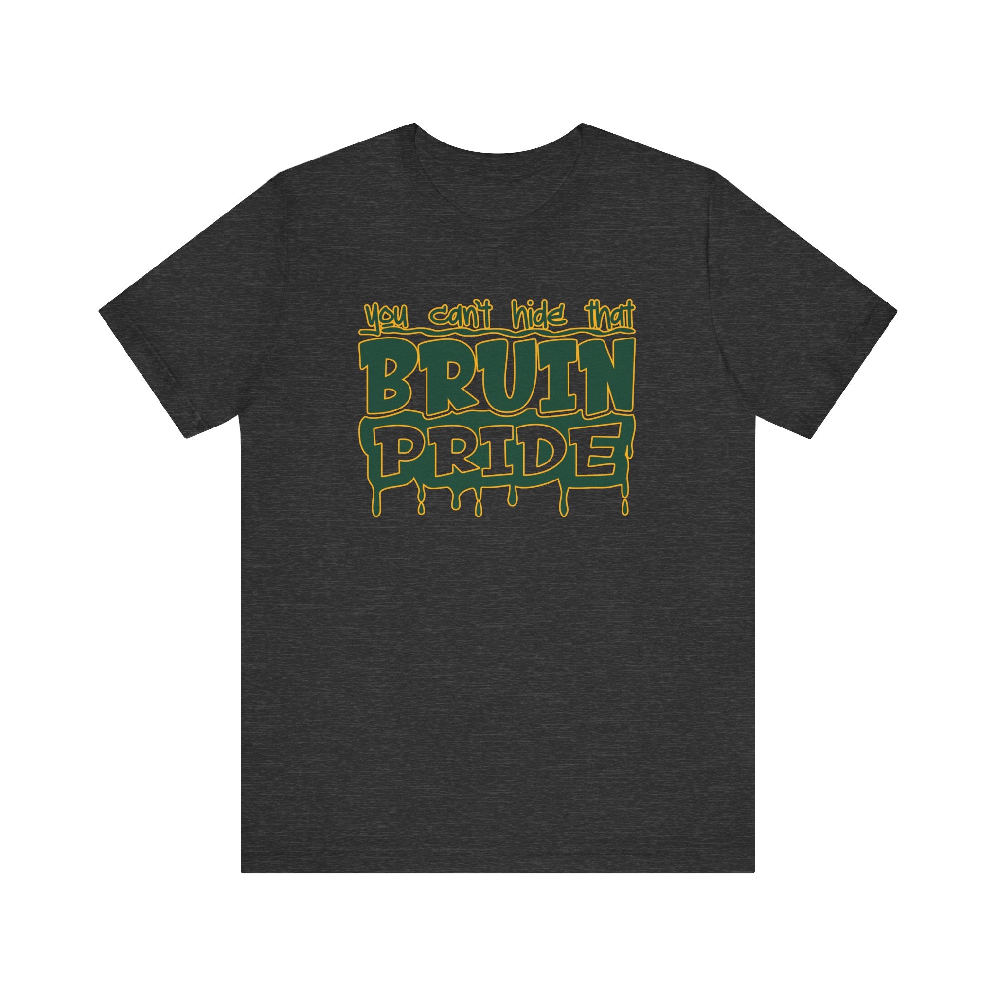 Adult Unisex Bruin Pride Drip Graphic Short Sleeve Soft Tee