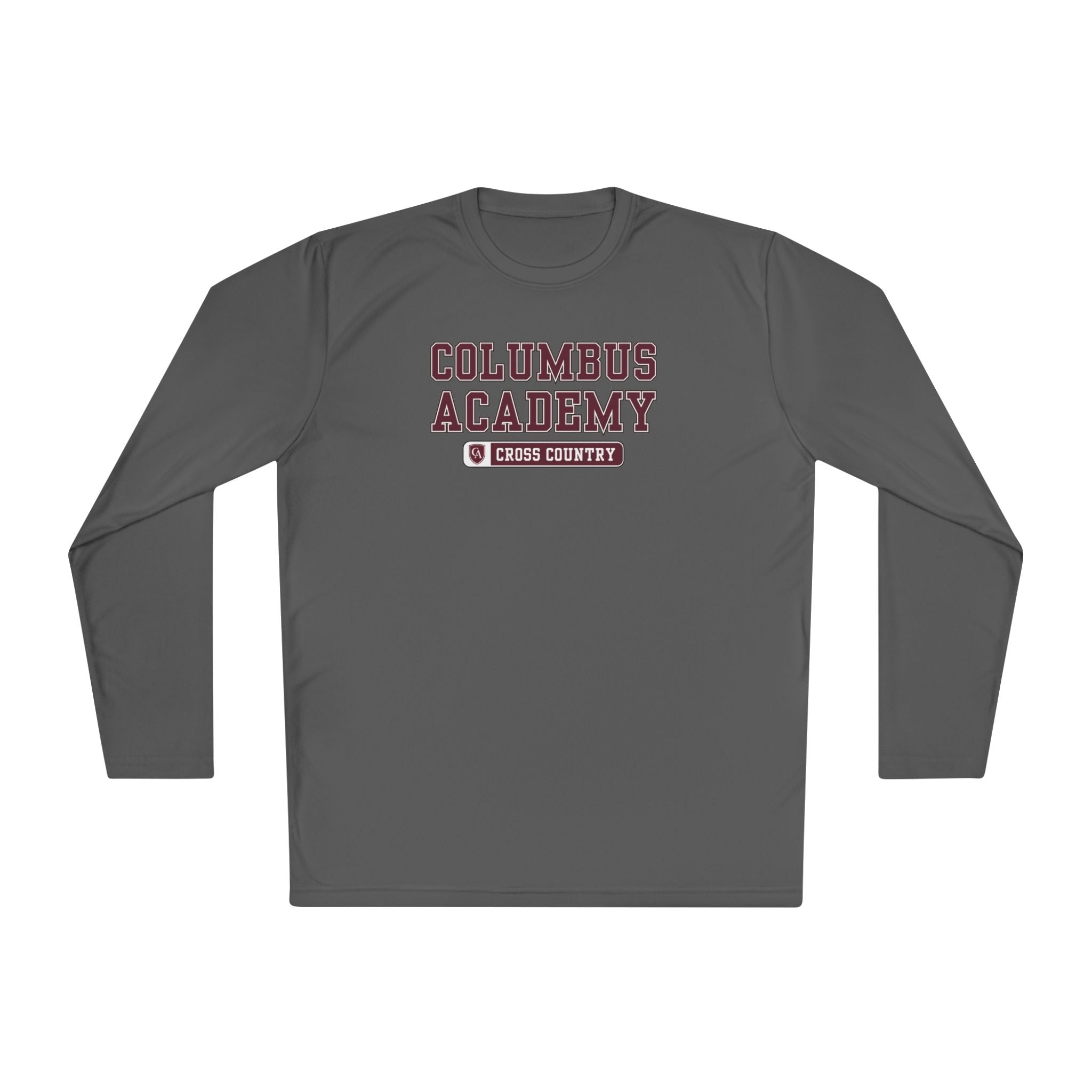 Adult Unisex Columbus Academy Golf  Graphic Sport-Tek Competitor Performance Long Sleeve Tee