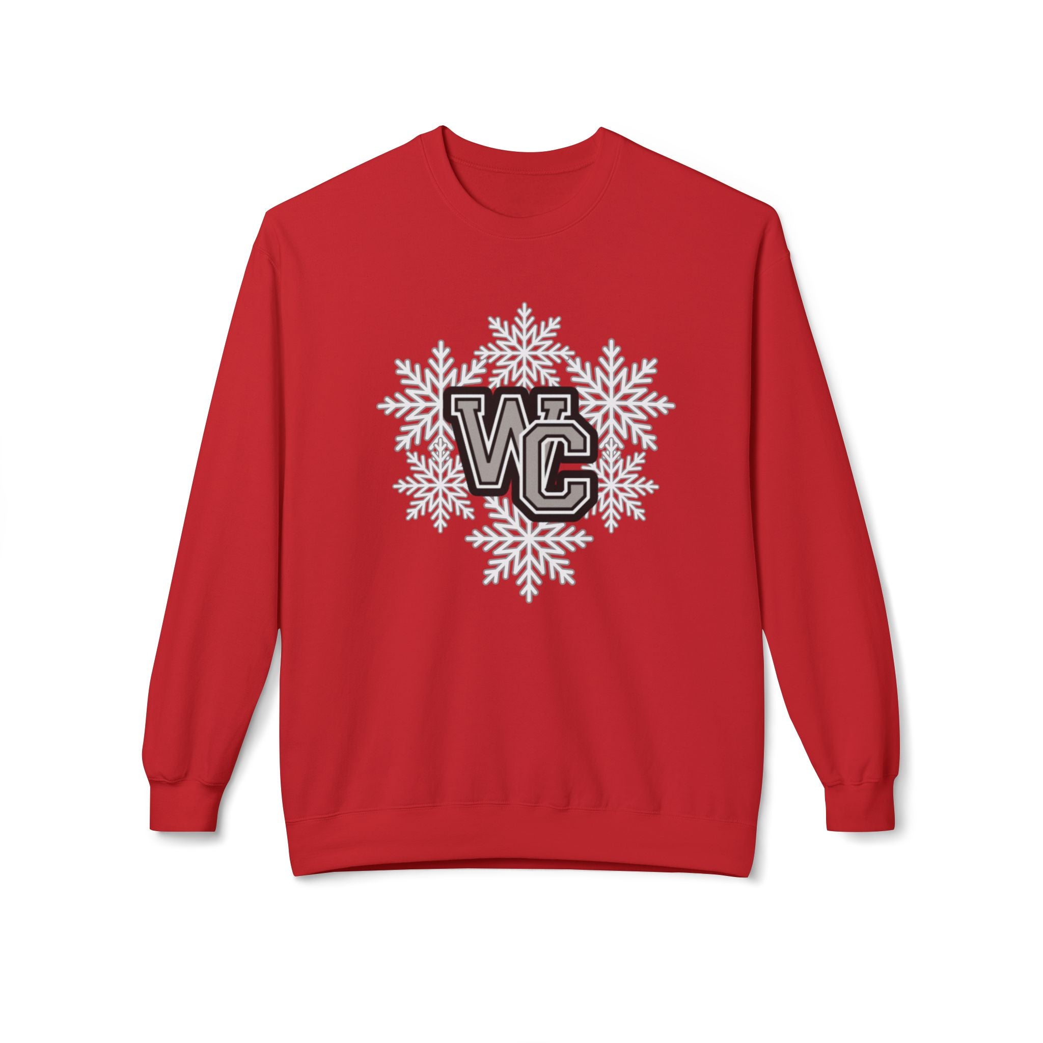Adult Unisex Westerville Central Spirited Snowflake Graphic Soft Style Sweatshirt