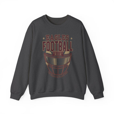 Adult Unisex Eagles Maroon Hype Helmet Graphic Sweatshirt