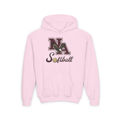 Youth NA Script Softball Graphic Hoodie