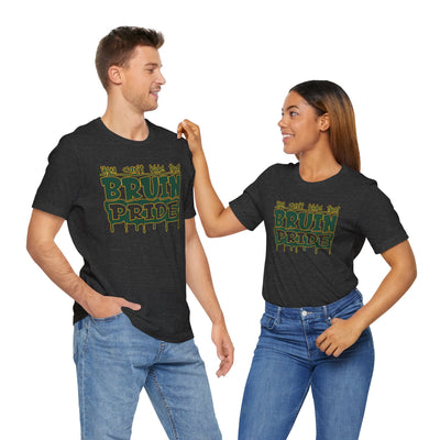 Adult Unisex Bruin Pride Drip Graphic Short Sleeve Soft Tee