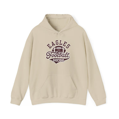 Adult Unisex Eagles Spirit Script Football Mom Graphic Hoodie