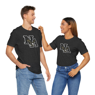 Adult Unisex Vintage Distressed Black Logo Short Sleeve Soft Tee
