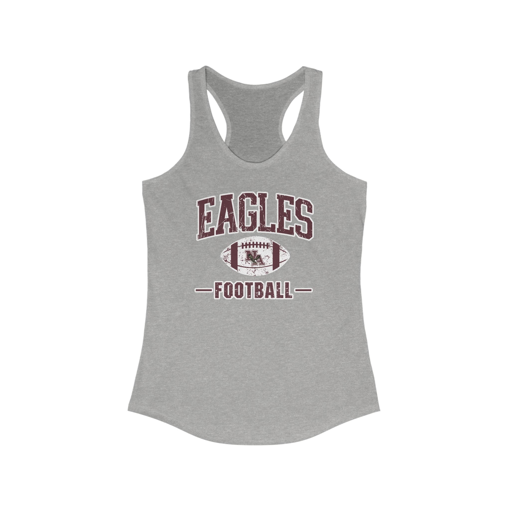 Women's Eagles Football Vintage Distressed Graphic Racerback Tank