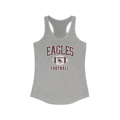 Women's Eagles Football Vintage Distressed Graphic Racerback Tank