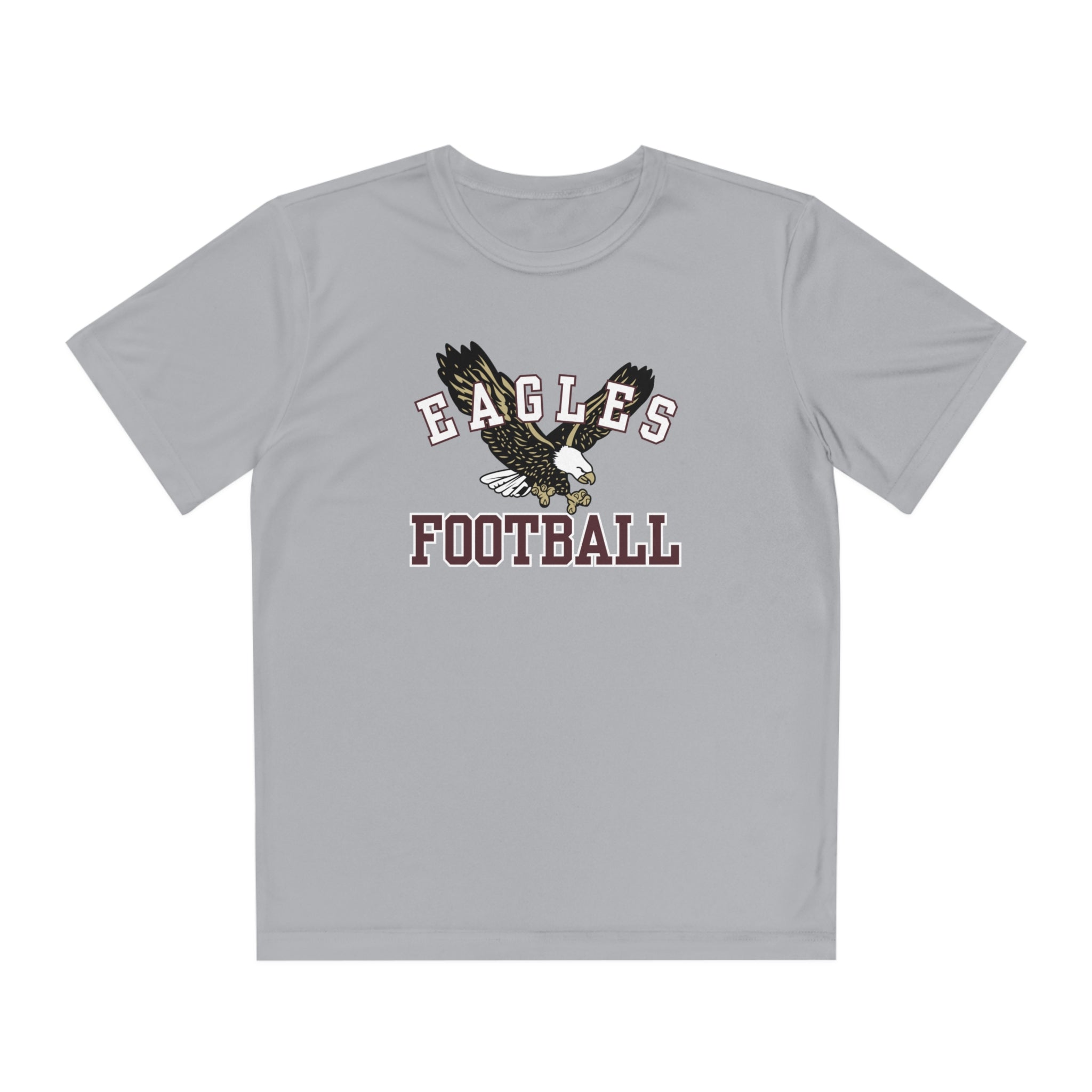 Youth Performance Flying Football Eagle Short Sleeve Graphic Tee