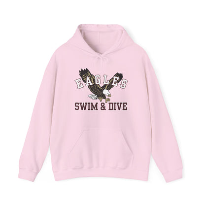 Adult Unisex Swim & Dive Flying Eagle Graphic Hoodie