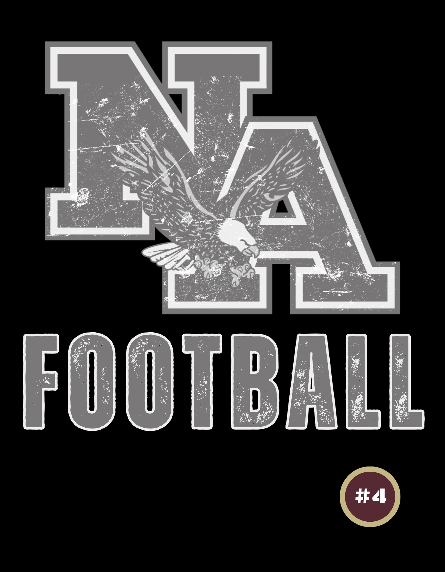 Adult Unisex Choose your Graphic Hoodie with Customized Back - New Albany Flag Football