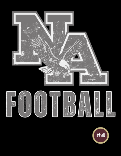 Women's Choose your Graphic Short Sleeve Boxy Crop Tee with Customized Back - New Albany Flag Football