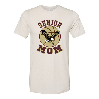 Adult Unisex Super Soft Senior Basketball Mom Short Sleeve Graphic Tee