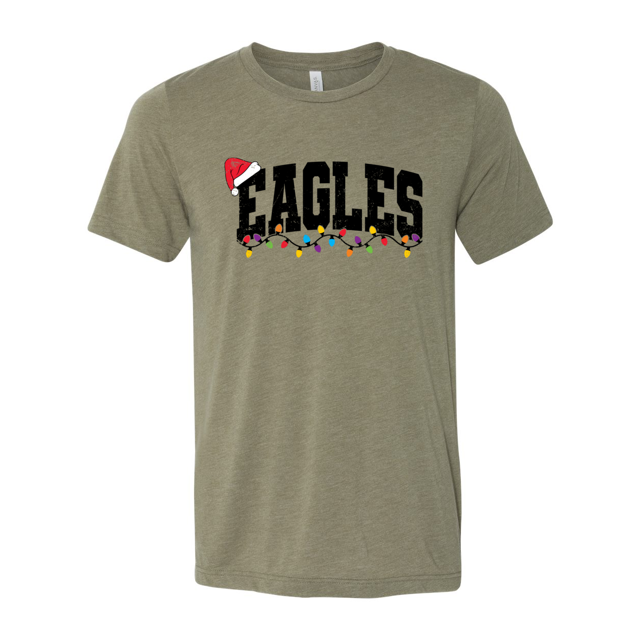 Adult Unisex Lit Up Eagles Graphic Short Sleeve Soft Tee