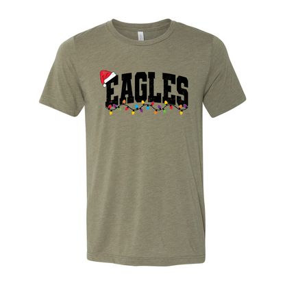 Adult Unisex Lit Up Eagles Graphic Short Sleeve Soft Tee