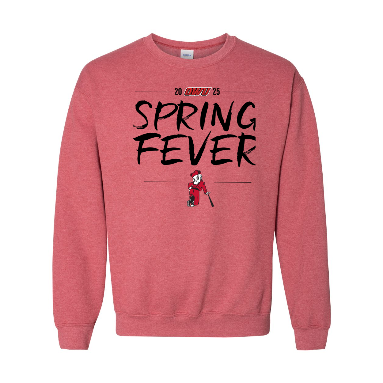 Adult Unisex OWU Spring Fever Baseball Graphic Sweatshirt - Ohio Wesleyan University