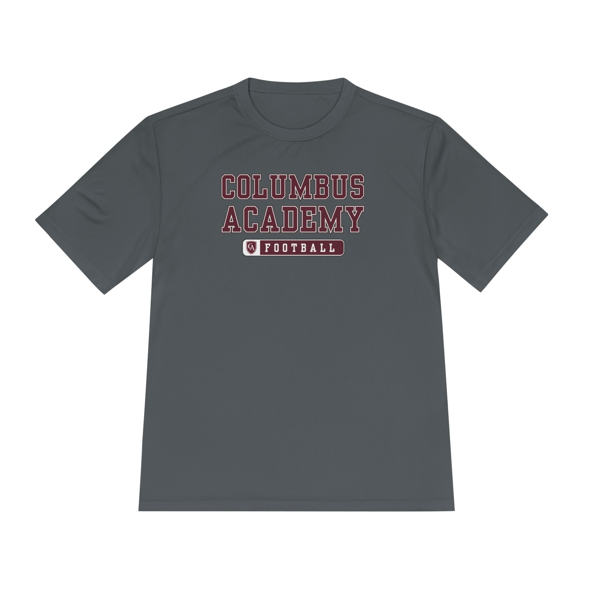 Adult Unisex Columbus Academy Football Graphic Sport-Tek Competitor Performance Tee