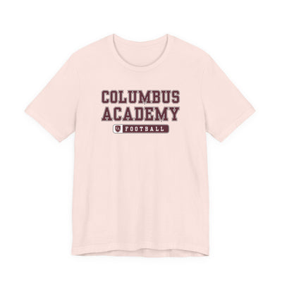 Adult Unisex Columbus Academy Football Graphic Short Sleeve Bella + Canvas Soft Tee