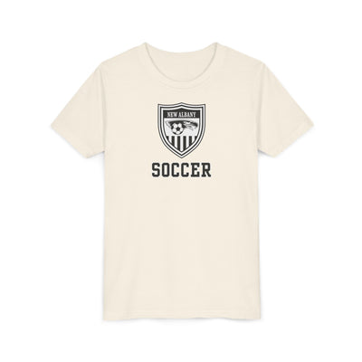 Youth New Albany Youth Soccer League Crest Graphic Short Sleeve Bella + Canvas Soft Tee