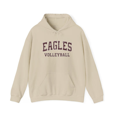 Adult Unisex New Albany Eagles Volleyball Vintage Distressed Graphic Hoodie