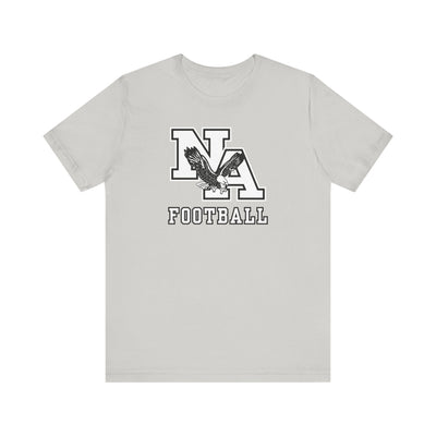 Adult Unisex Classic Logo White Football GraphicShort Sleeve Soft Tee