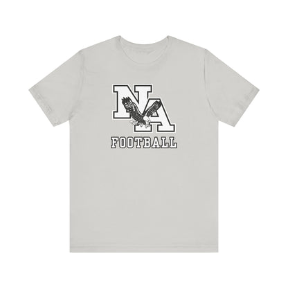 Adult Unisex Classic Logo White Football GraphicShort Sleeve Soft Tee