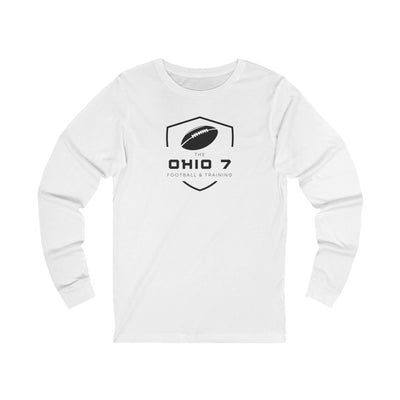 Adult Unisex The Ohio 7 Black Logo Long Sleeve Bella + Canvas Soft Tee