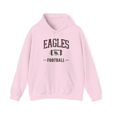 Adult Unisex Eagles Football Vintage Distressed Graphic Hoodie