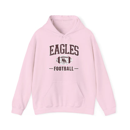 Adult Unisex Eagles Football Vintage Distressed Graphic Hoodie