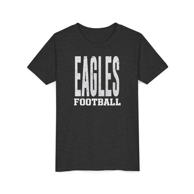 Youth New Albany Football Distressed Enlarged Graphic Short Sleeve Bella + Canvas Soft Tee