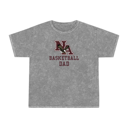 Men's Basketball Dad Classic Logo Mineral Wash Short Sleeve Graphic Tee - New Albany Eagles