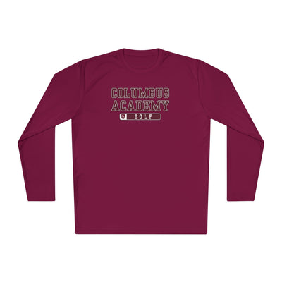 Adult Unisex Columbus Academy Golf Graphic Sport-Tek Competitor Performance Long Sleeve Tee