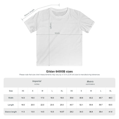 Youth South Hills Swim Club Sunset Script Graphic Short Sleeve Gildan Softstyle Tee