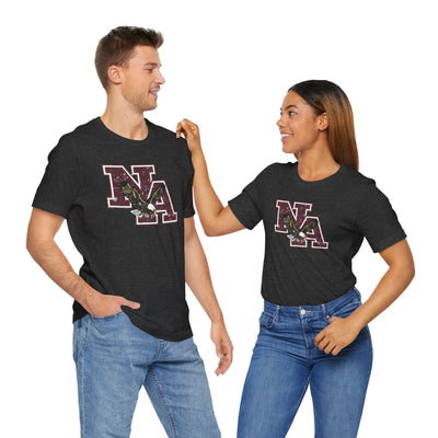 Adult Unisex Vintage Distressed Maroon Logo Short Sleeve Soft Tee