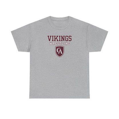 Adult Unisex Columbus Academy Vikings Wrestling Graphic Short Sleeve Gildan Heavy Tee