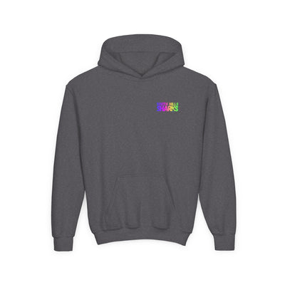 Youth South Hills Swim Team Neon Rainbow Graphic Hoodie