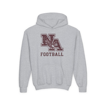 Youth New Albany Football Distressed Vintage Logo Graphic Hoodie
