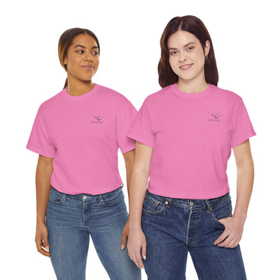 Adult Unisex Heavy Cotton Short Sleeve Tee - Black Jennings Logo