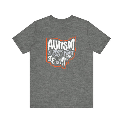 Adult Unisex Autism See The Amazing Graphic Short Sleeve Soft Tee - Bridgeway Academy