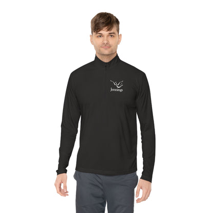 Adult Unisex Sport-Tek Competitor Performance Quarter-Zip Pullover - White Jennings Logo